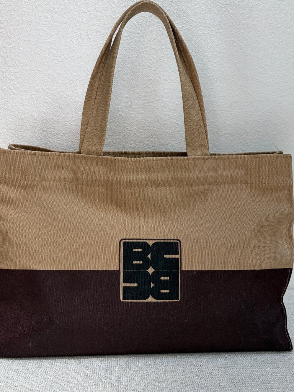 Vintage BONNIE CASHIN Tote for D Klein, tan + brown canvas, very rare, 1977, GVC - Picture 3 of 16